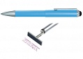 Ручка со штампом smart pen (флеш) голубой корпус